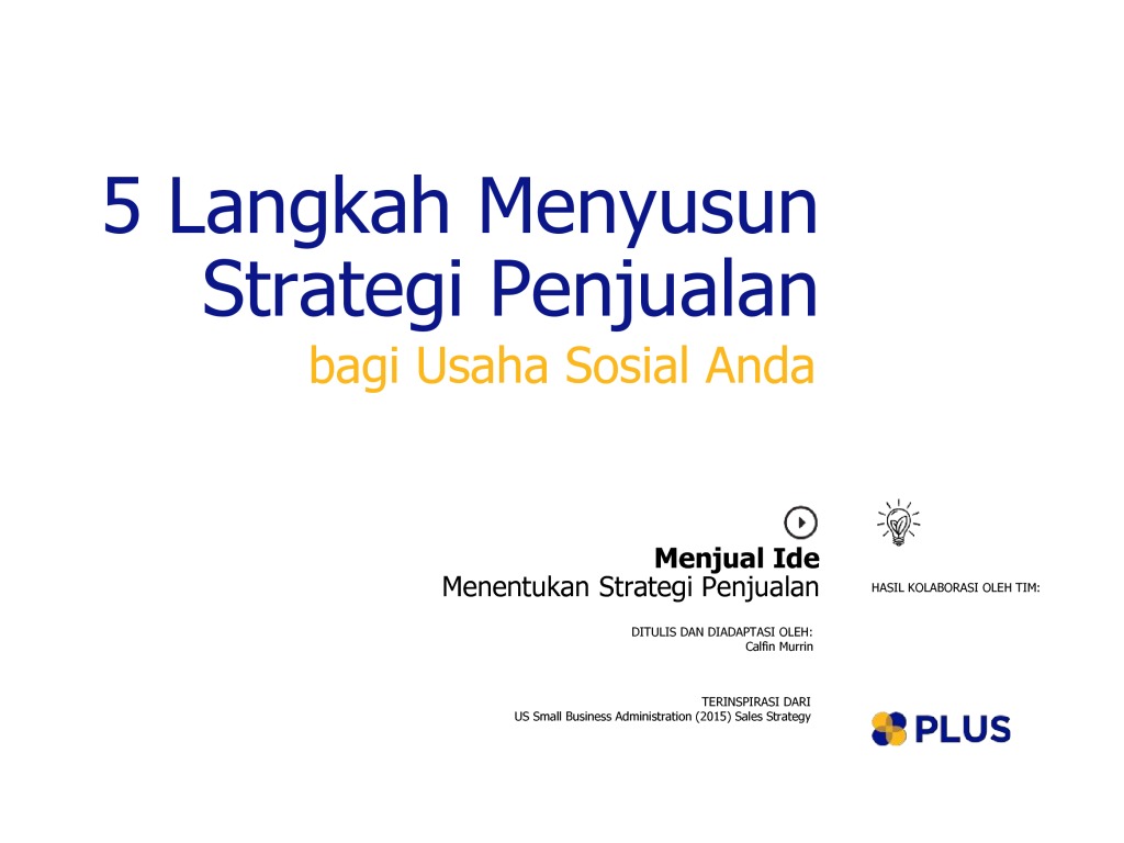 5 Langkah Menyusun Strategi Penjualan Plus Platform Usaha Sosial 8679