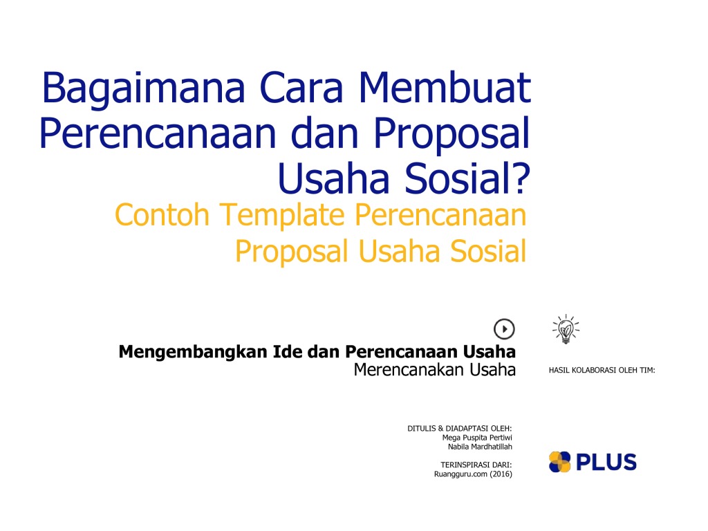 contoh membuat proposal kewirausahaan